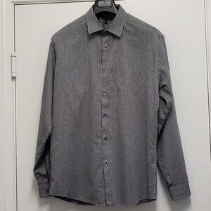 Ben Sherman Mens Dress Shirt Button Up XL 17 34/35 Long Sleeve Checkered